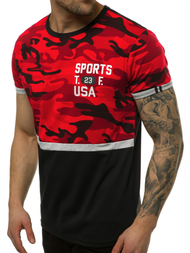 Tricou bărbați roșie OZONEE JS/SS10982