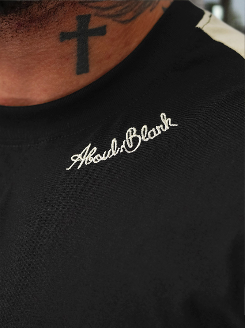 Tricou bărbați negru OZONEE O/QQ1195