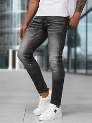 Blugi bărbaţi negri OZONEE NB/MP0070NZ