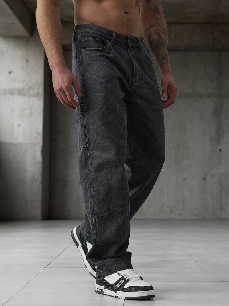 Blugi bărbaţi antracit OZONEE O/KK2828/5