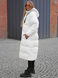 Geacă de femei alb OZONEE JS/5M3163/281Z