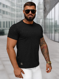 Tricou bărbați negru OZONEE O/QQ1388