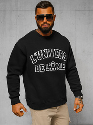 Bluză oversize neagră OZONEE O/SWE23055