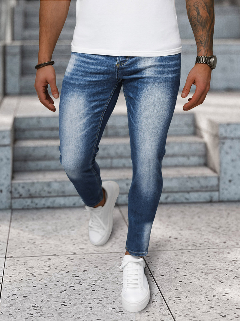 Blugi bărbaţi albaștri OZONEE NB/MP0199BC