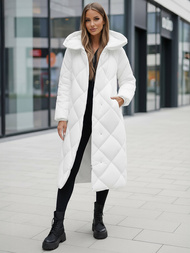 Geacă de femei alb OZONEE JS/5M3173/281Z