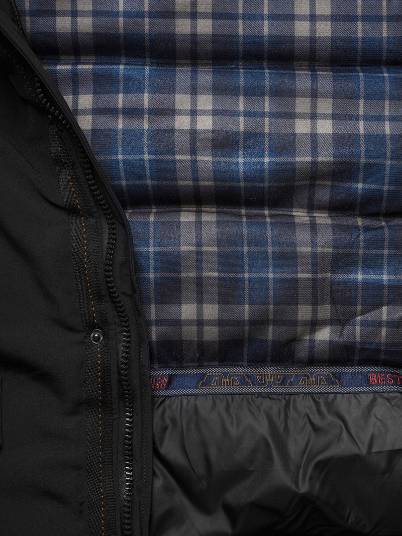 Geacă bărbați neagră OZONEE JS/5M718/392