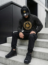 Hanorac bărbați negru OZONEE O/B265Z