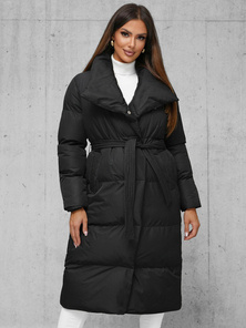 Geacă de iarnă parka femei neagra OZONEE JS/M737/392Z
