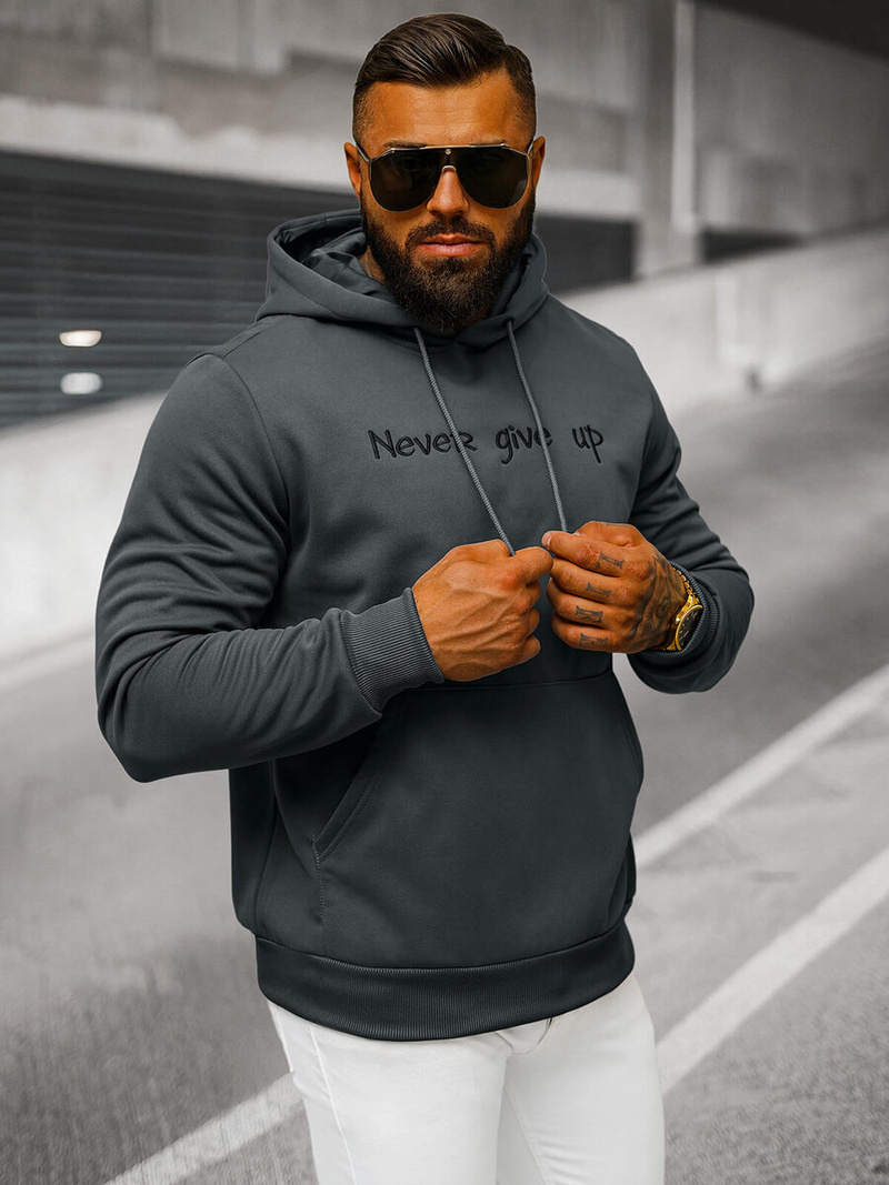 Hanorac bărbați antracit OZONEE JS/27B6512/5