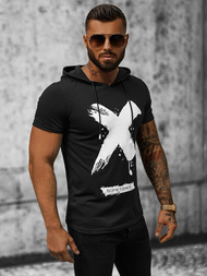 Tricou bărbați negru OZONEE JS/8T203