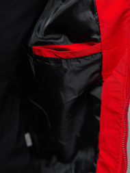 Jachetă de primăvară bărbați roșie OZONEE JS/84M3013/270