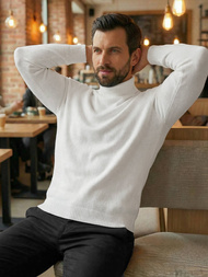 Pulover bărbați alb OZONEE JS/59B3603/1