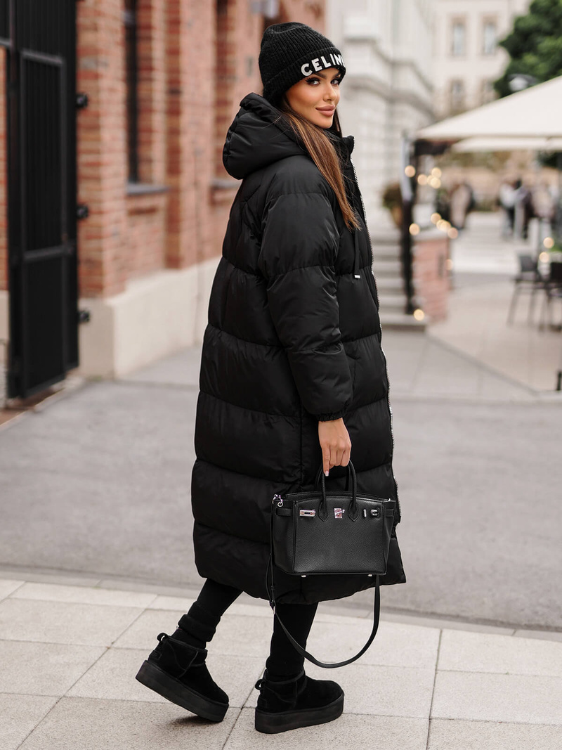 Geacă de femei neagra OZONEE JS/5M3163/392Z