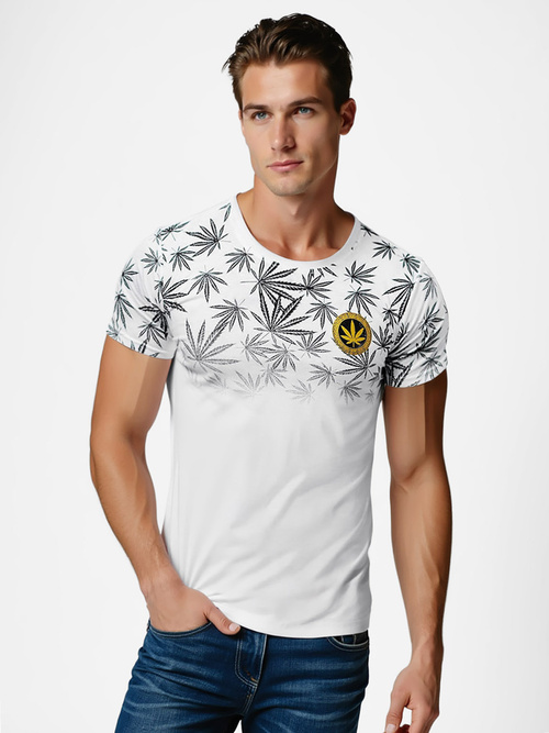 Tricou bărbați alb OZONEE O/T133/1Z