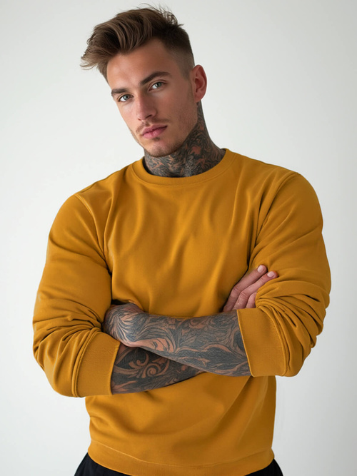 Hanorac bărbați camel OZONEE JS/2001-10Z