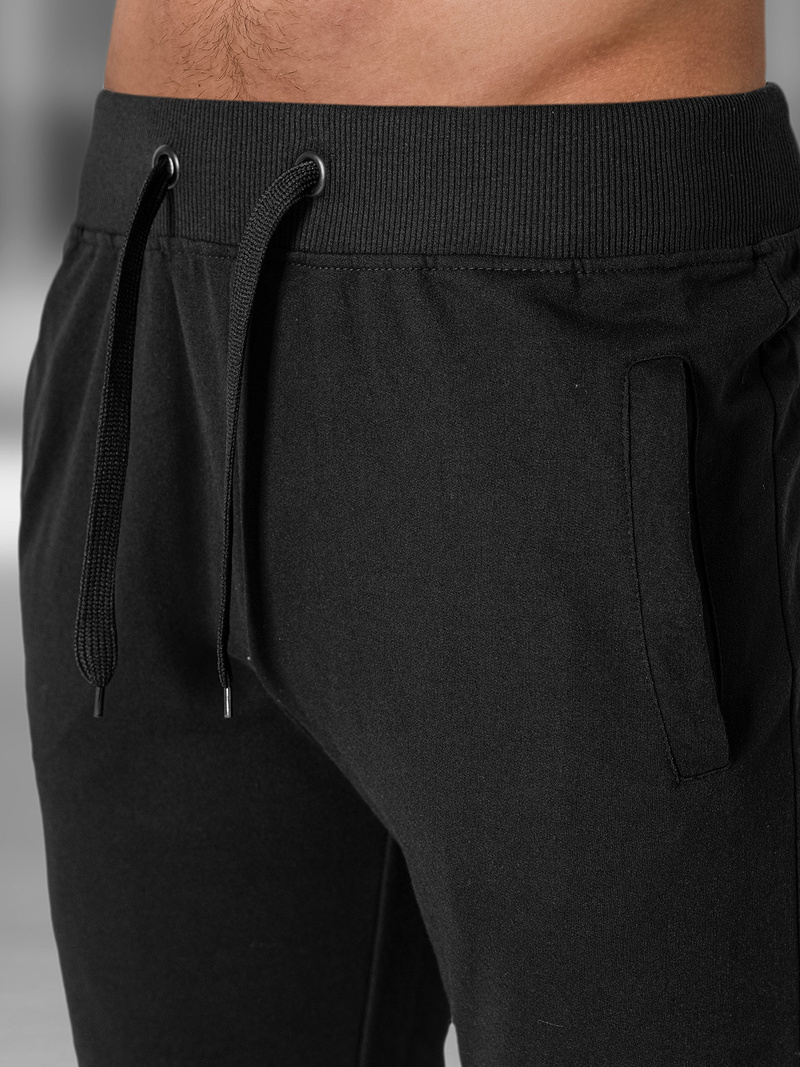 Pantaloni scurți sport bărbați negri OZONEE JS/XW07/3Z