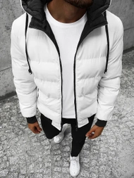 Geacă reversibilă bărbați albă OZONEE JS/M761/281