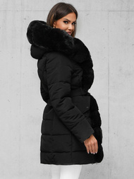 Geacă de femei neagra OZONEE JS/11Z8096Z