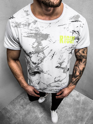 Tricou bărbați alb OZONEE JS/KS1976Z