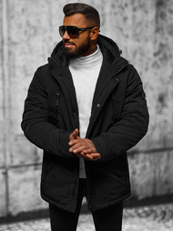 Geacă bărbați neagră OZONEE JS/5M718/392