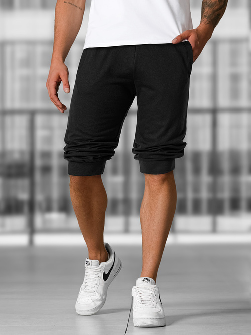 Pantaloni scurți sport bărbați negri OZONEE JS/XW07/3Z