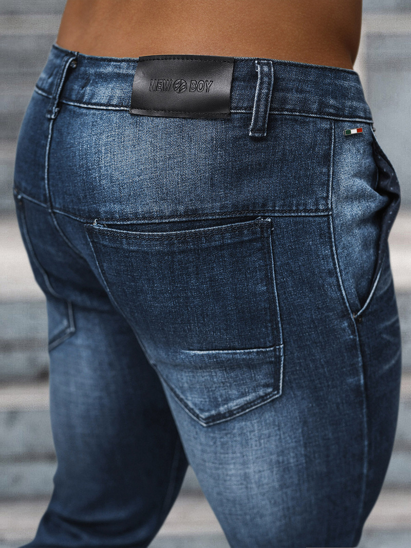 Blugi bărbaţi albaștri închis OZONEE NB/MP0091BS