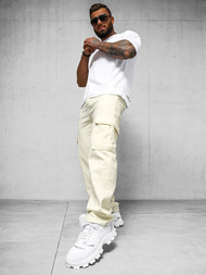 Blugi bărbaţi écru OZONEE DO/4001