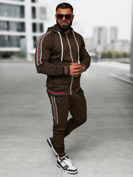 Compleu sport bărbaţi bej închis OZONEE O/FF5111AB