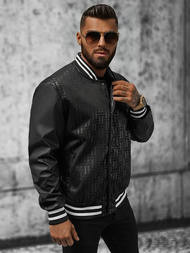 Jachetă bărbați neagră OZONEE O/3A172