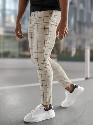 Pantaloni Chino Bărbaţi Bej OZONEE O/P4009Z