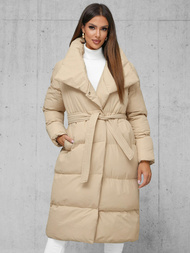 Geacă de iarnă parka femei bej OZONEE JS/M737/62Z