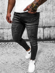 Blugi Bărbaţi negri OZONEE O/MB465