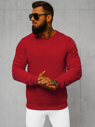 Hanorac bărbați roșu închis OZONEE JS/2001-10Z