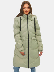 Geacă de iarnă parka femei verde deschis OZONEE JS/M735/156