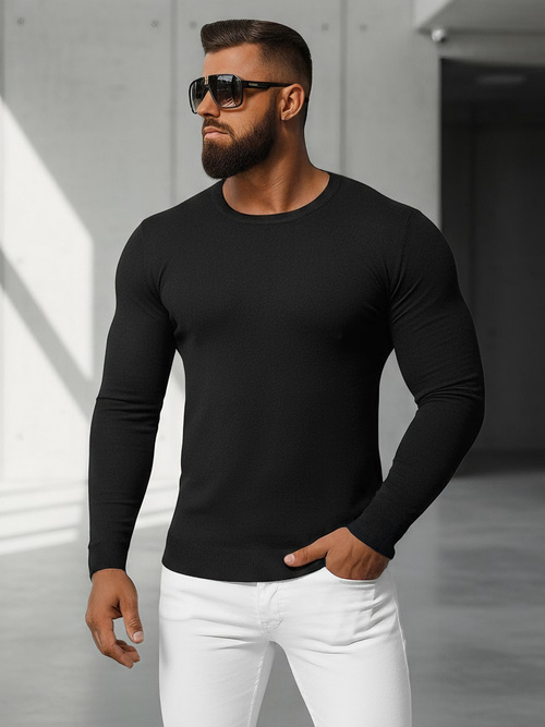 Pulover bărbați negru OZONEE NB/MMB602/4Z