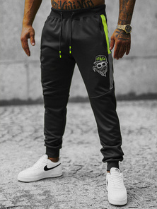 Pantaloni de trening bărbaţi negri OZONEE JS/K10250Z