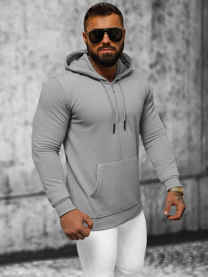 Hanorac bărbați gri OZONEE O/TB2273