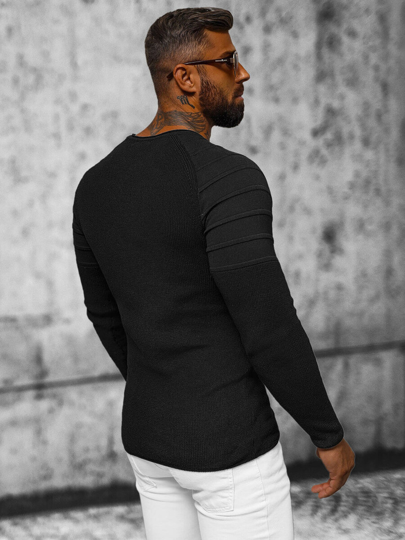 Pulover bărbați negri OZONEE L/2500