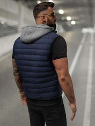 Vestă bărbați albastru marin OZONEE JS/8M983/215