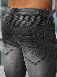 Blugi bărbaţi negri OZONEE NB/MP0070NZ