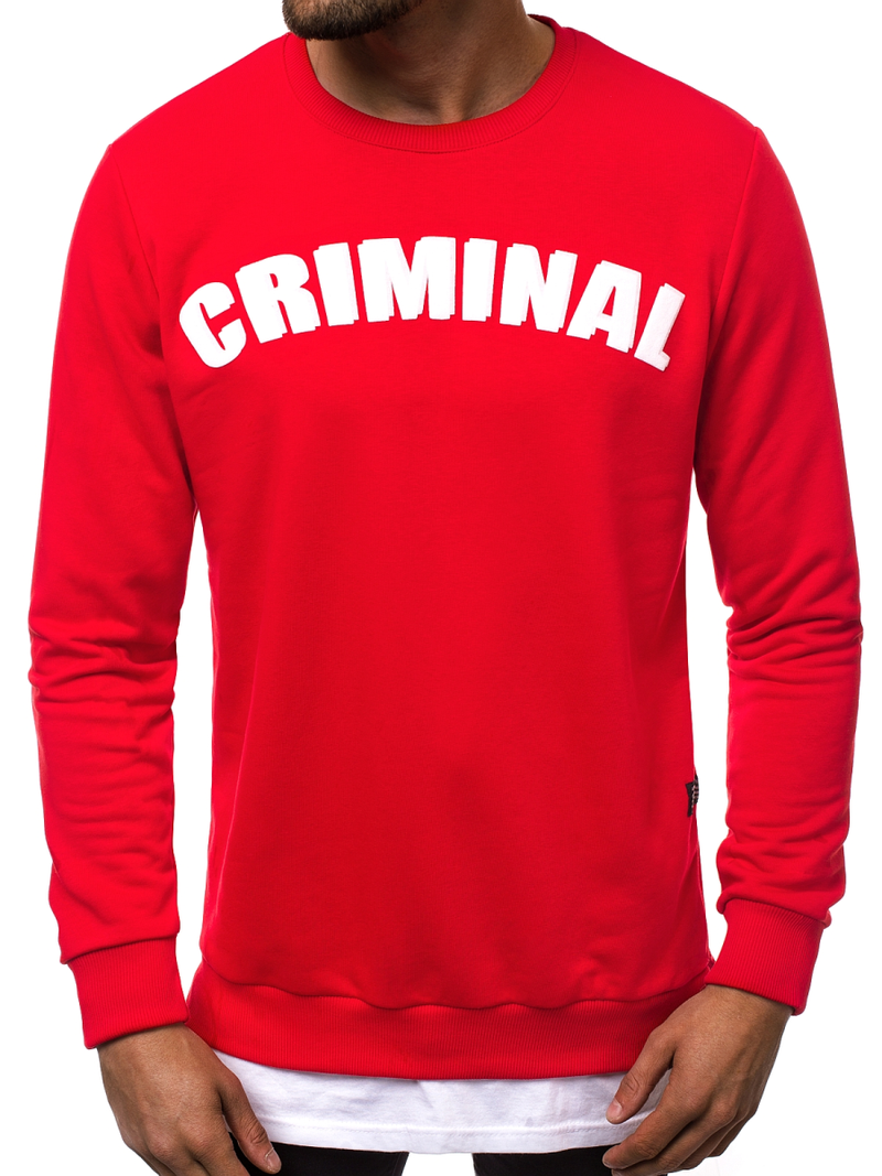 Hanorac bărbați roșie OZONEE O/11113