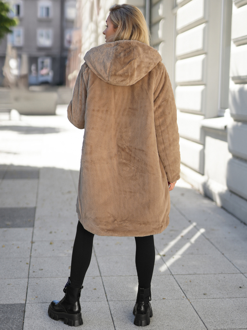 Geacă lungă de iarnă pentru femei neagra OZONEE JS/5M3352/392