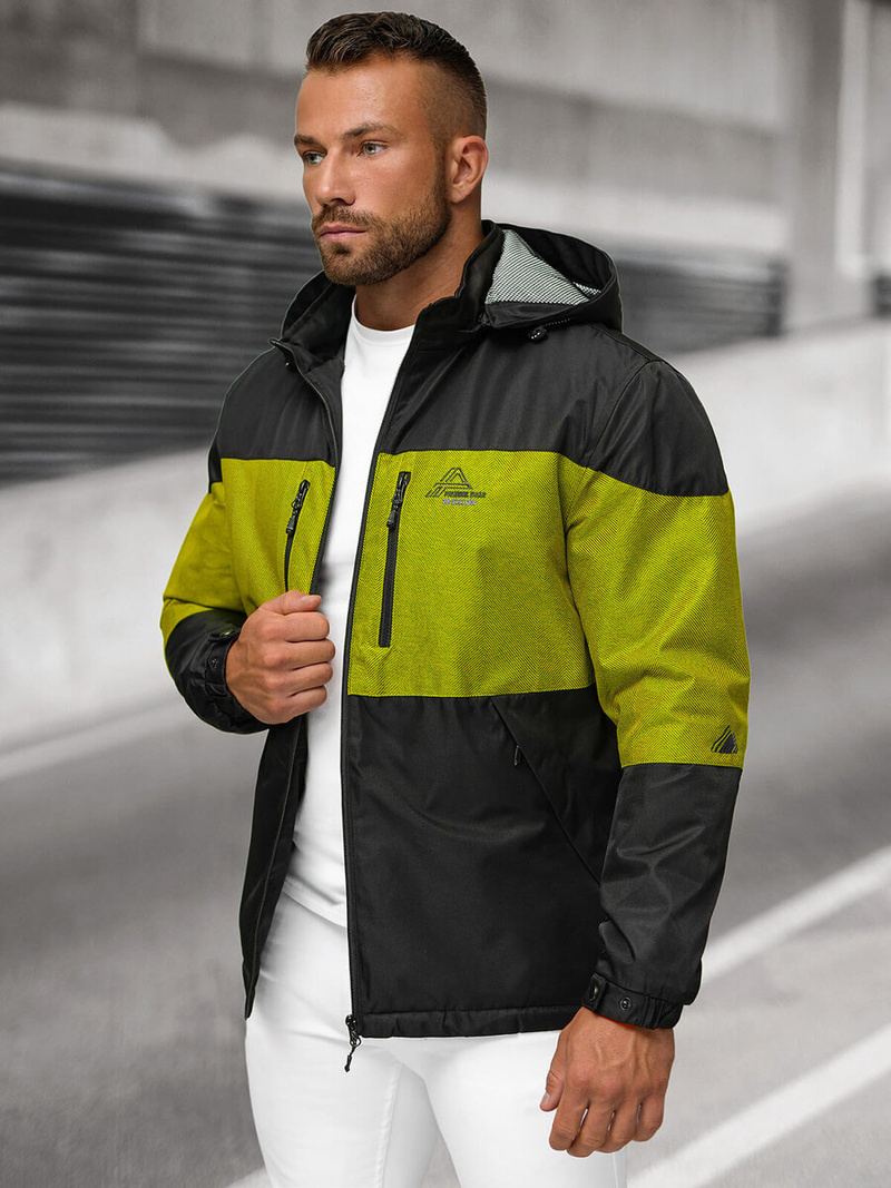 Jachetă bărbați neagră OZONEE JS/22M310/392Z