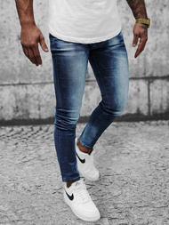 Blugi bărbaţi albaștri închis OZONEE NB/MP0021BSZ