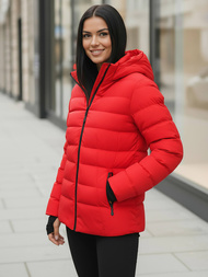 Geacă de iarnă femei roșie OZONEE JS/M769/270