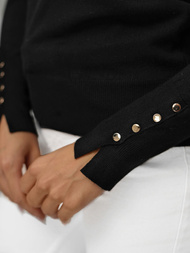 Pulover de dama negru OZONEE JS/8004/9