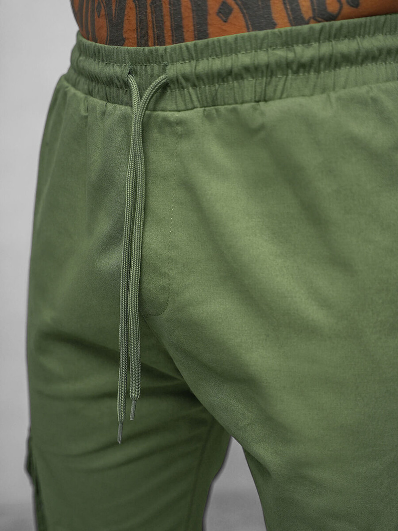 Pantaloni jogger pentru bărbați kaki OZONEE O/G3006Z