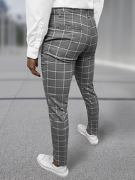 Pantaloni chino bărbaţi antracit închis OZONEE DJ/5522Z