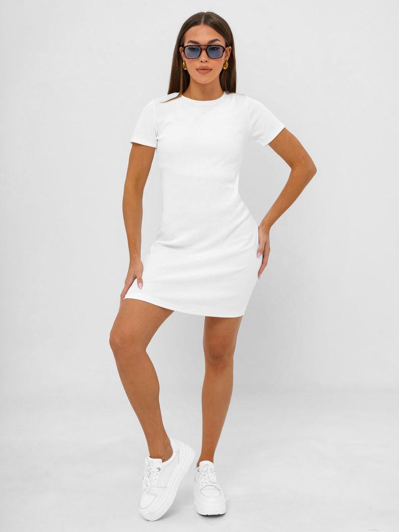 Rochie de dama alb OZONEE JS/96T677/1