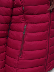 Jachetă de femei bordo OZONEE JS/16M9101/06